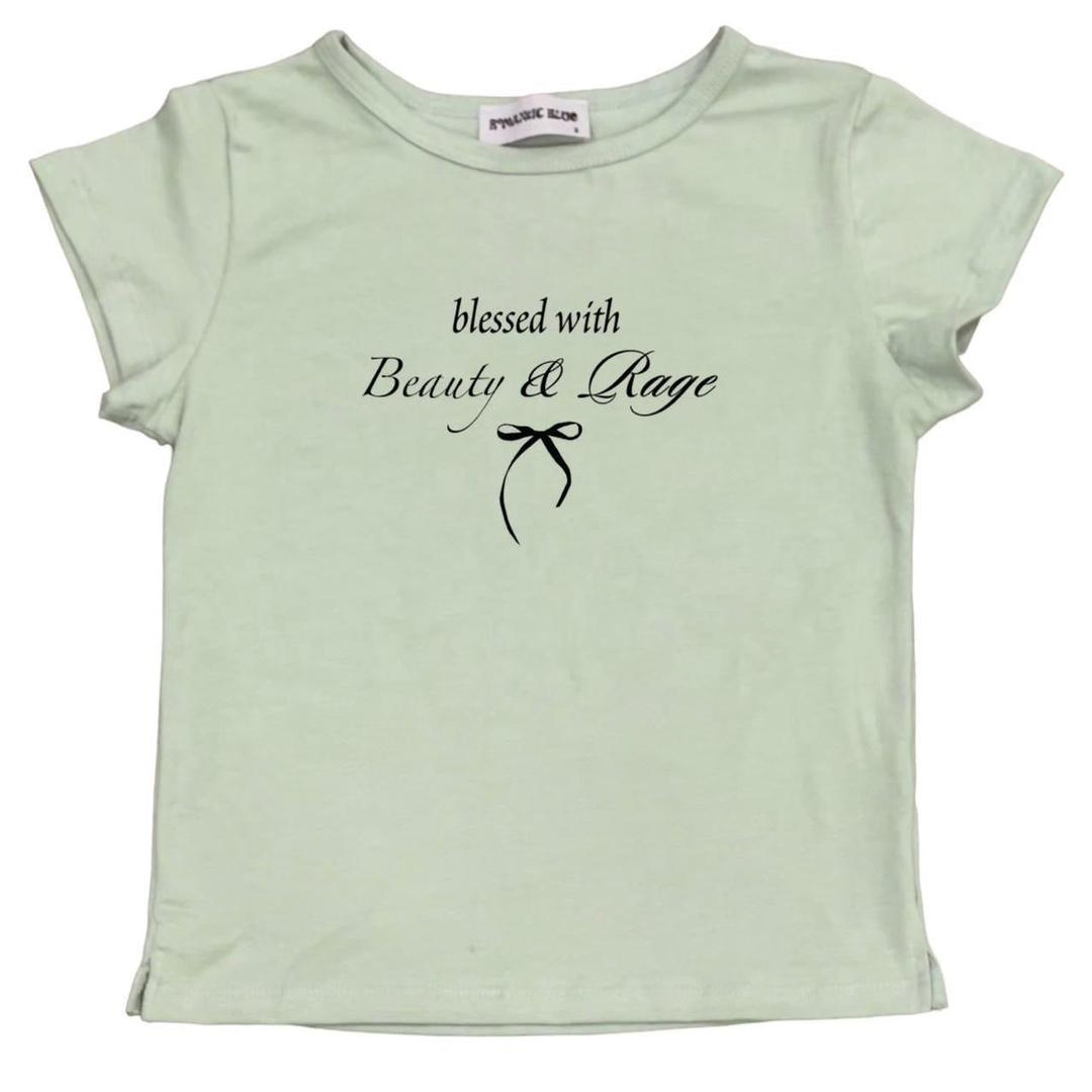 Beauty and Rage Cap Sleeve - S / Pistachio