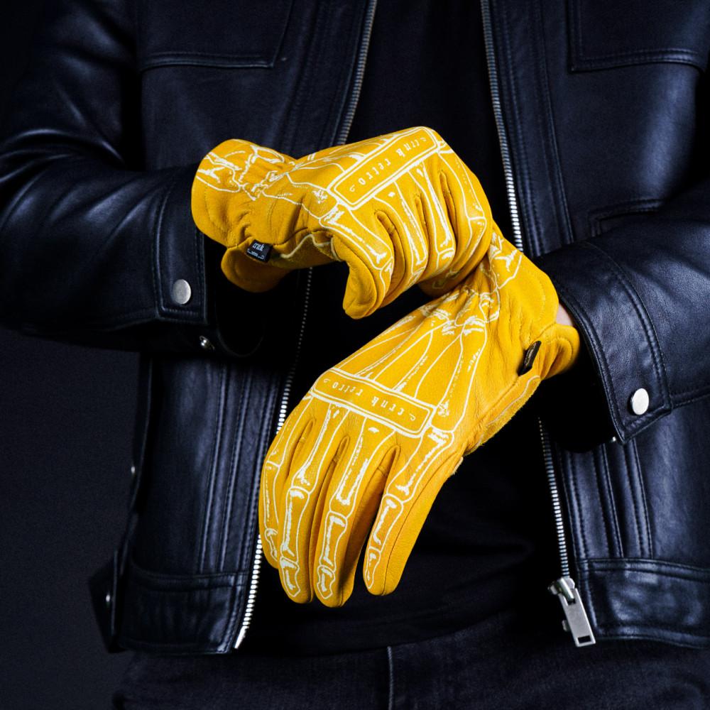 CRNK 크랭크 레트로 오토바이 장갑 천연소가죽 바이크 레이싱 글러브