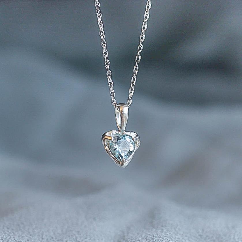 Blue topaz necklace ˗ˋˏ ♡ ˎˊ˗