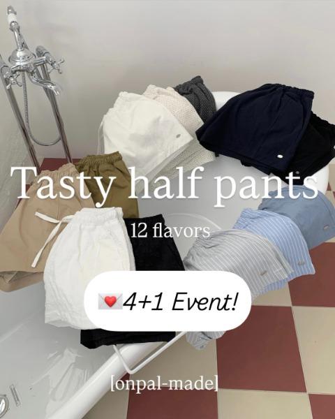 오픈 기념 4+1 이벤트! 당일출고 [Onpal-made] 썸머 테이스티 하프 팬츠 (12 colors)