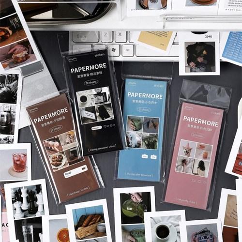 인스타 감성 레터링 하늘 풍경 스티커 다꾸 4종