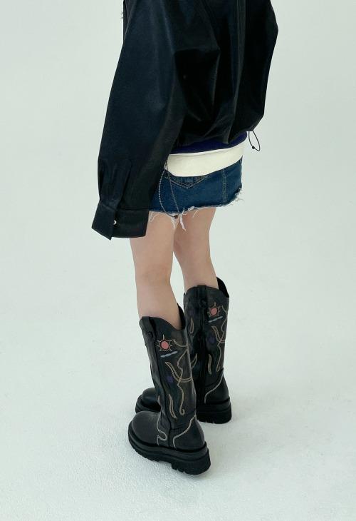 needlepoint western boots