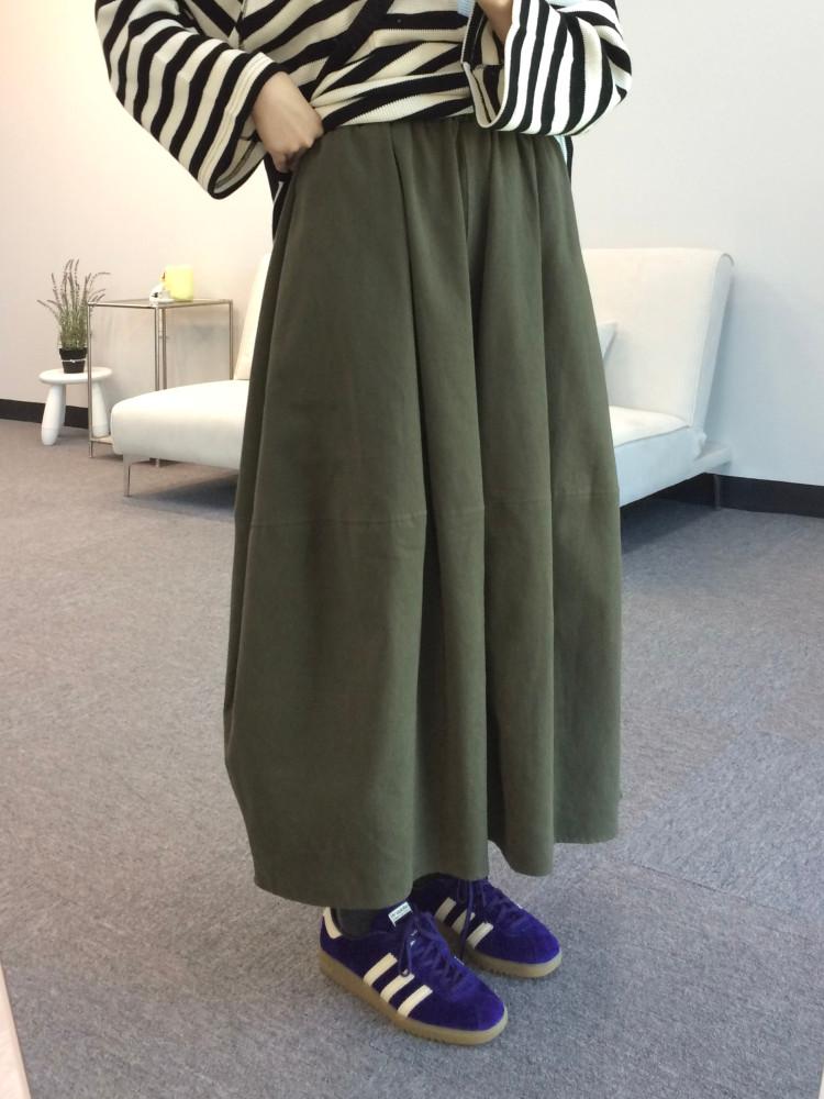 스텔라 벌룬 피치기모 밴딩 롱 스커트 ( 3colors )