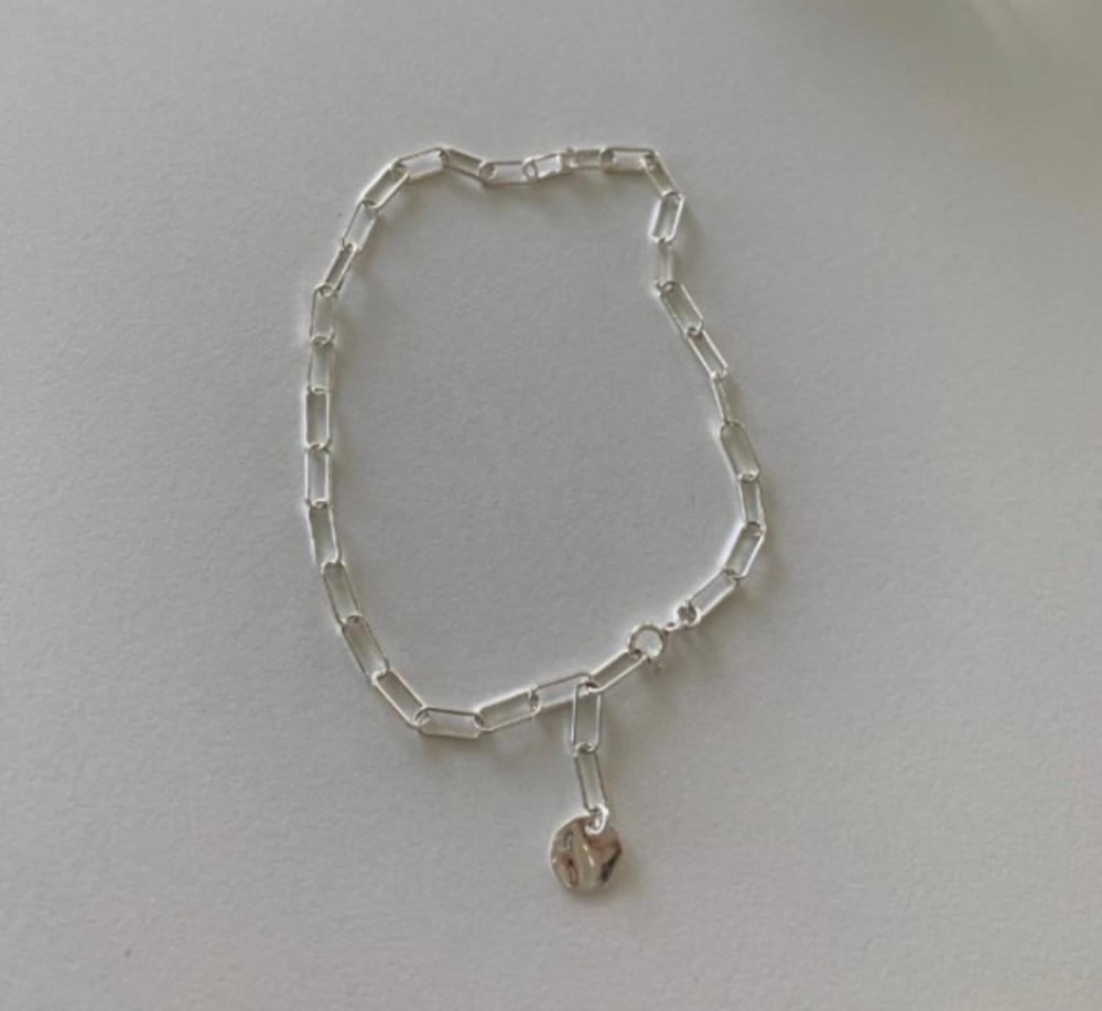 [믿고사는 ]실버925 (팔찌) 클립체인 코인 레이어드 팔찌