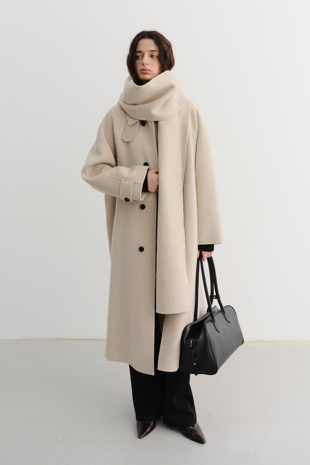 던스트 UNISEX HANDMADE CASHMERE MUFFLER COAT