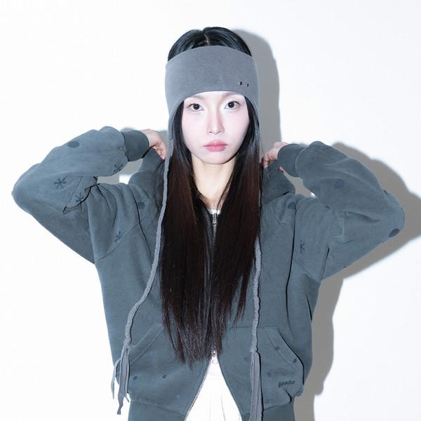 SNOWLIT HOODIE ZIP-UP (CHARCOAL)