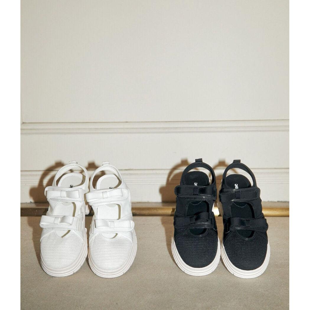 double ribbon sneaker sandal（2color）