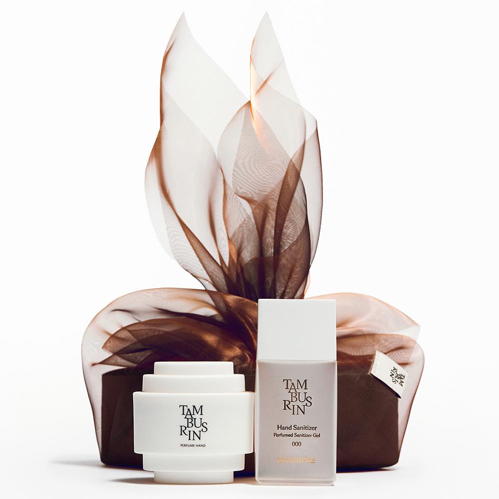 [선물포장/엽서] 퍼퓸 핸드케어 미니 세트 (퍼퓸 핸드크림+손 소독제)