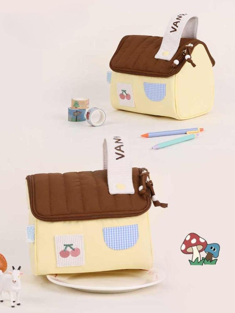 체리 하우스 파우치 화장품 보관함 2color