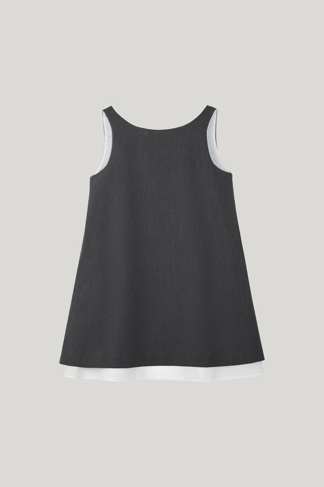 (정소민  gray착용) low layered dress_gray