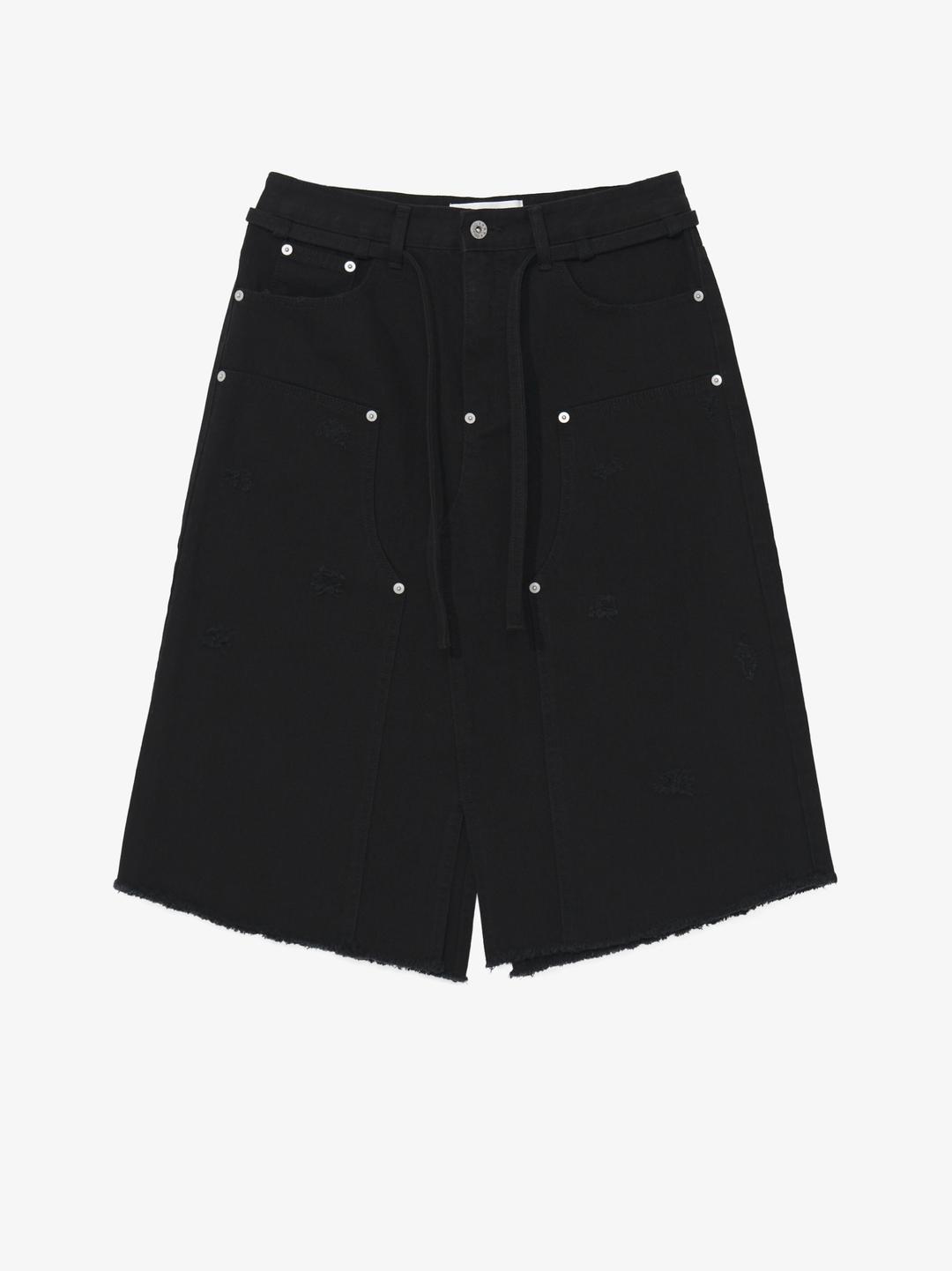 Double Knee Skirt_Black