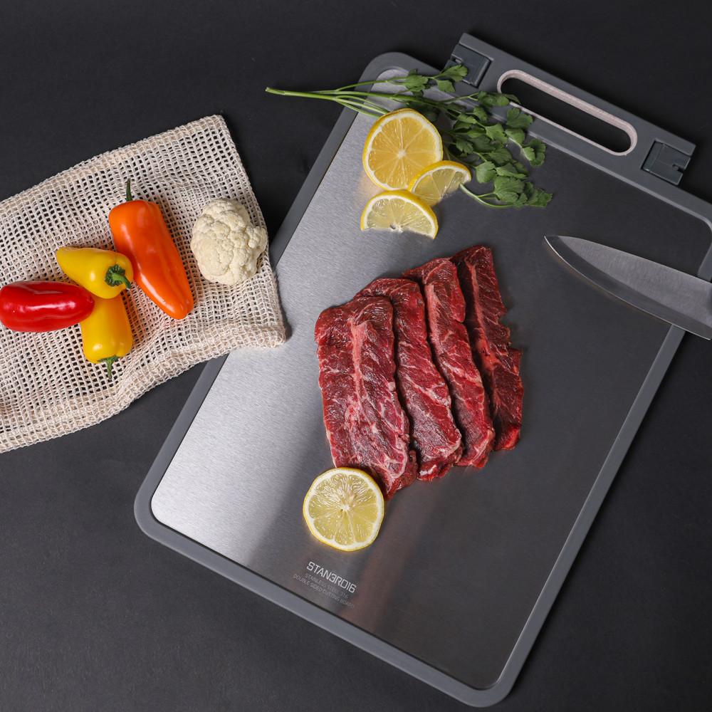 스탠서드16 스테인레스 316 양면 항균 도마 SUS-316