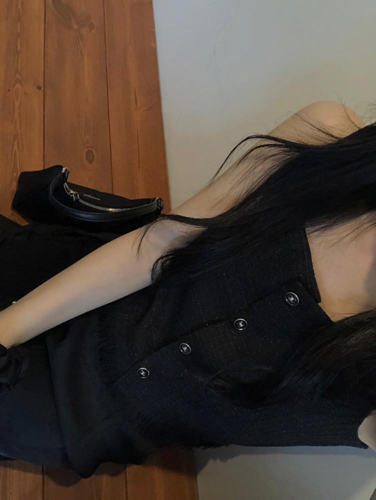 모노 칸트 수술 포인트 트위드 베스트