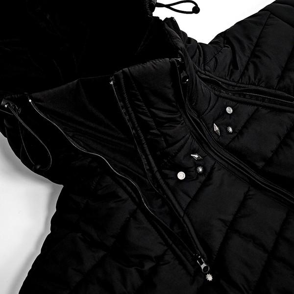 Kashiko western light puffer parka (black)