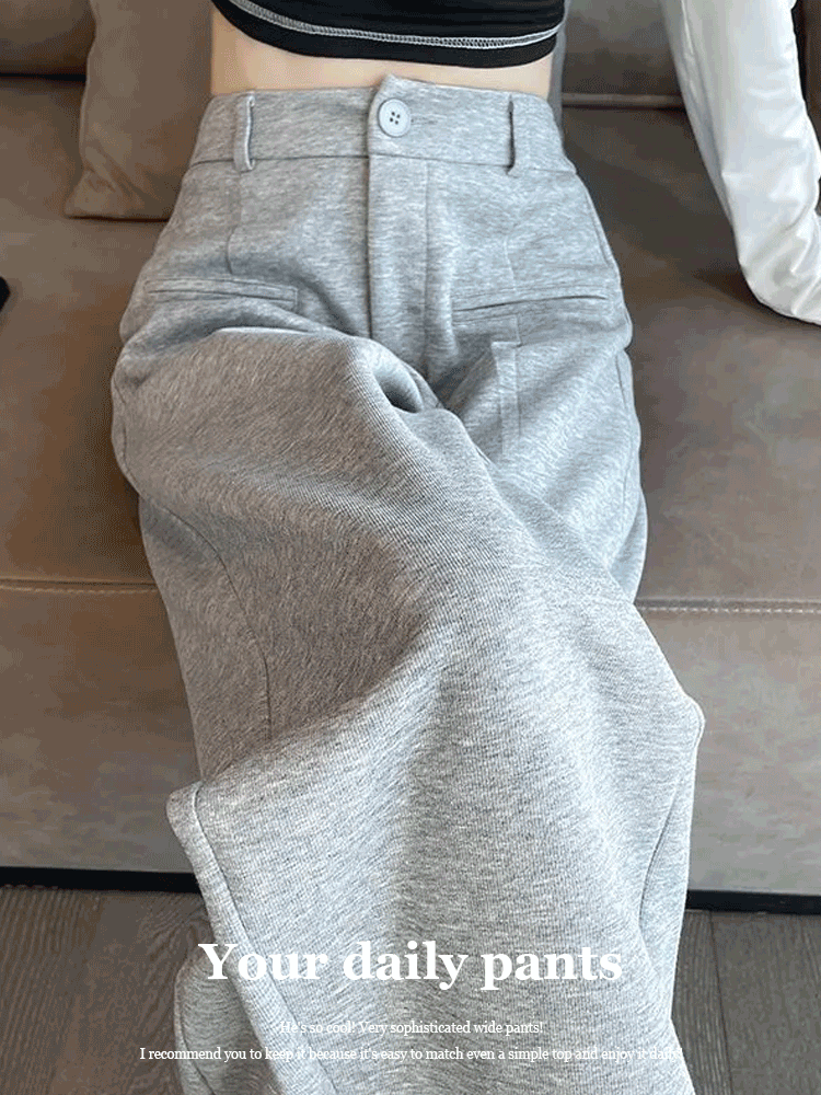 KC-1027하이웨스트 와이드 팬츠