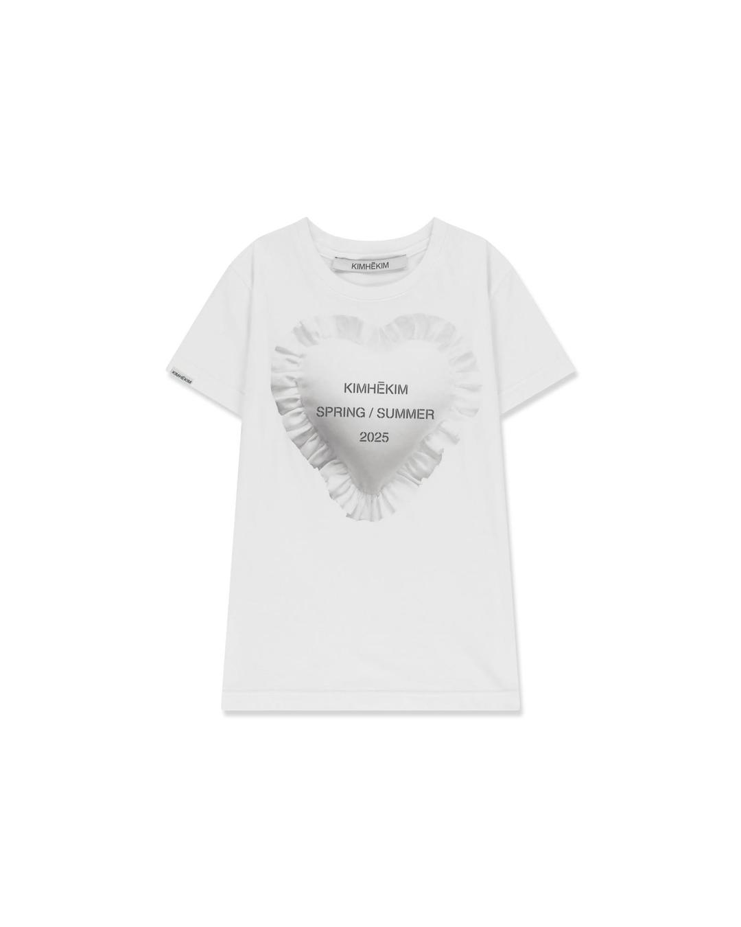 Cushion Printed Slim Fit T-Shirt (White)
