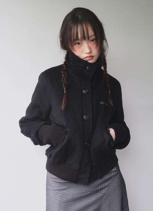 애즈온 DUMBO WOOL JACKET / BLACK - 위시버킷