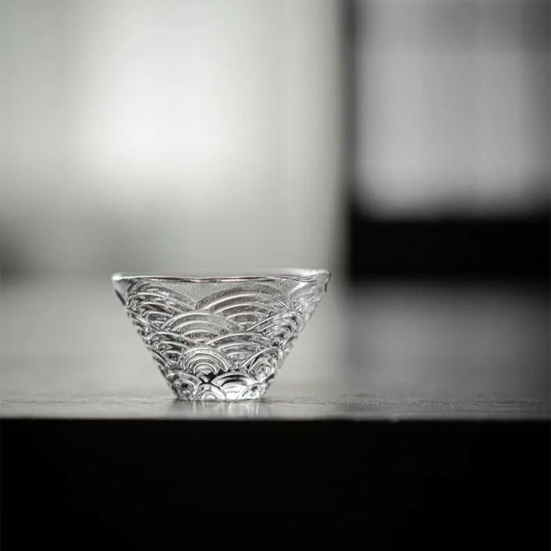 [Winter SALE]"Ocean Wave" - High-grade Borosilicate Heat-Resistant Glass Tea Cup