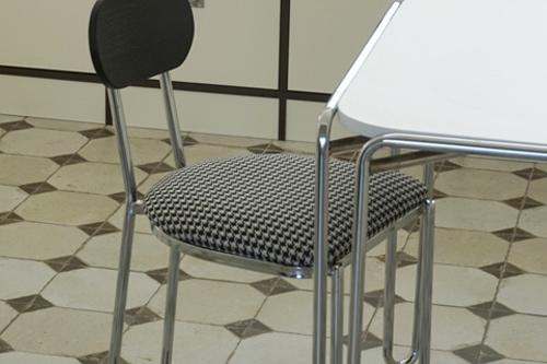 미니 체어 체크 카페 인테리어 식탁 의자