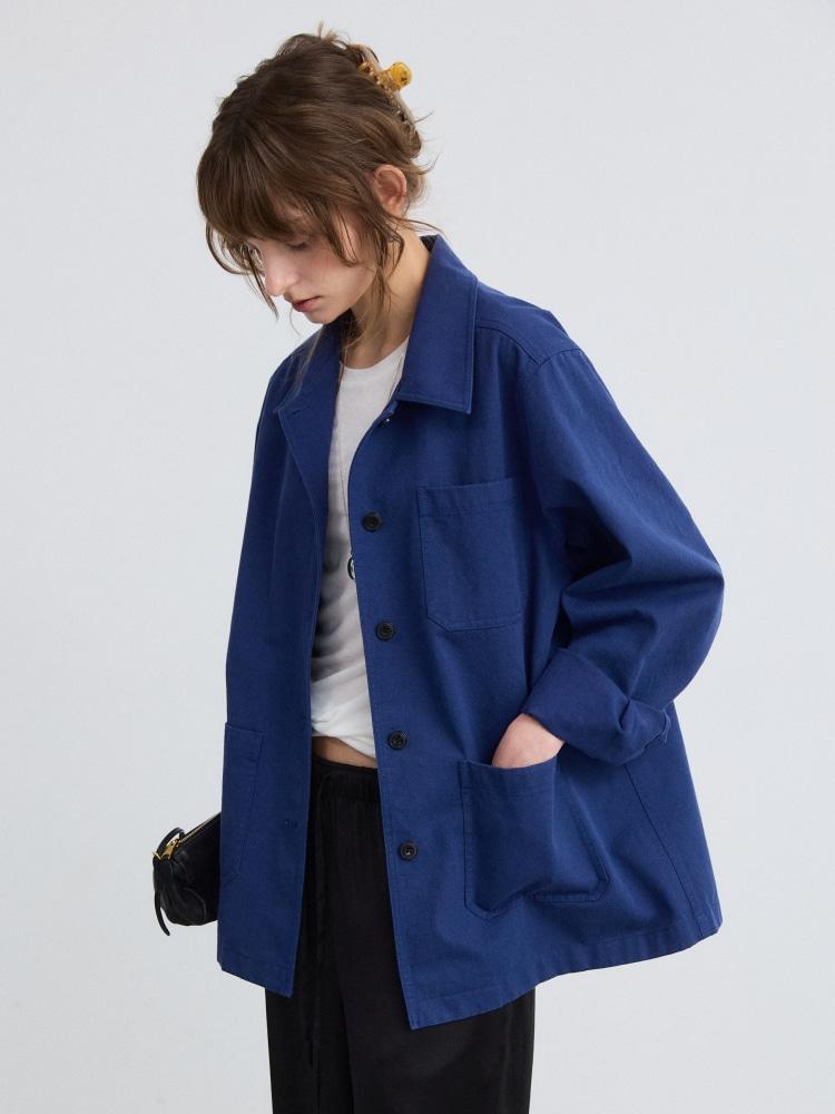 SOFT WORK JACKET - BLUE
