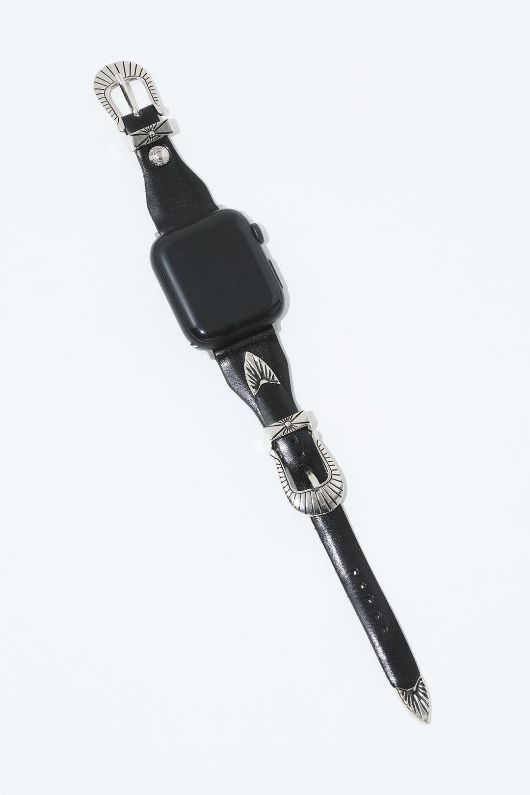 DOUBLE BUCKLE WATCH BELT - Black / 41