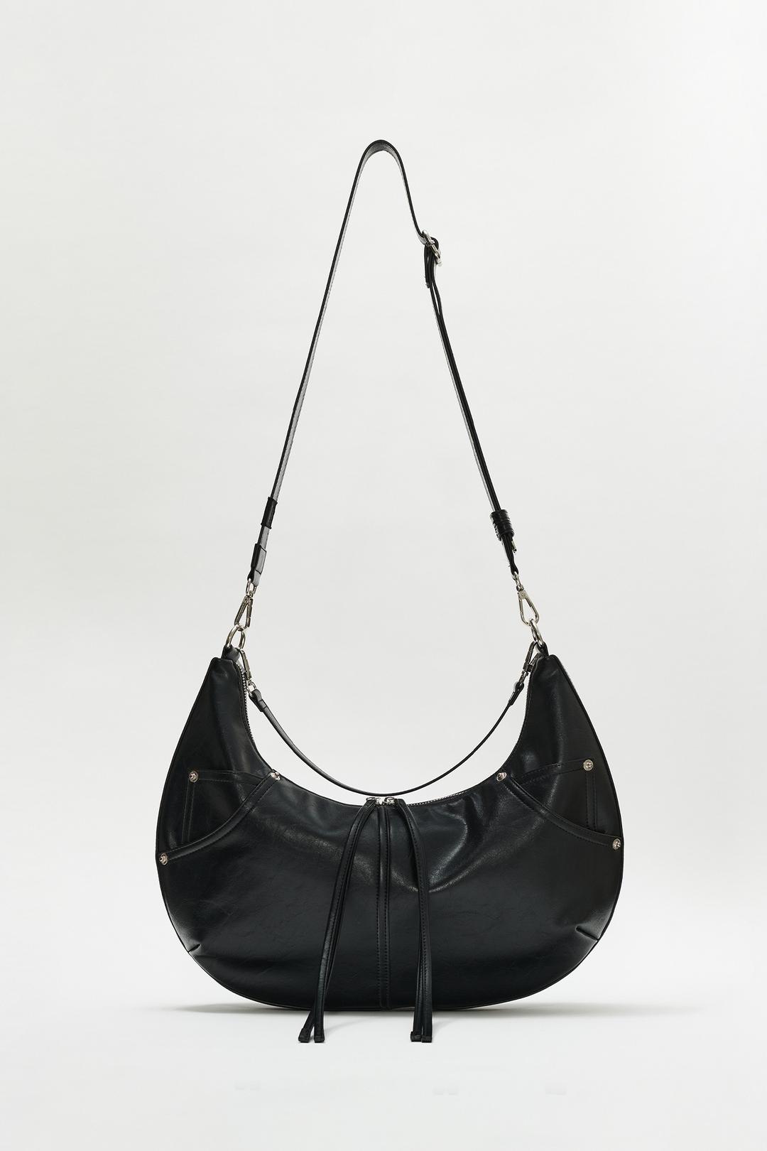 LEATHER SADDLEBAG BLACK