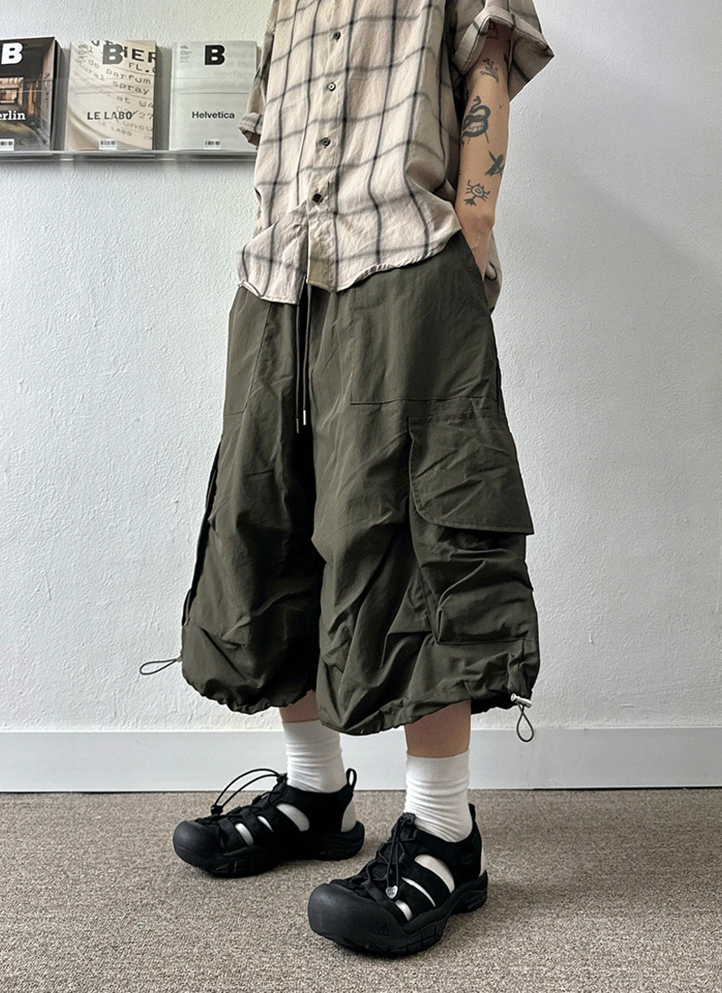 노버 나일론 버뮤다 카고 팬츠