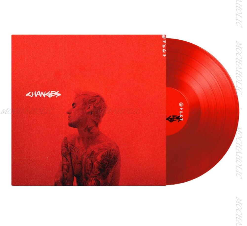 저스틴비버 LP 판 앨범 Changes 2 LP Red Vinyl 레드컬러