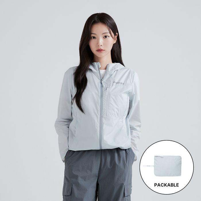 여성 경량 패커블 립스탑 바람막이 (L/SILVER)