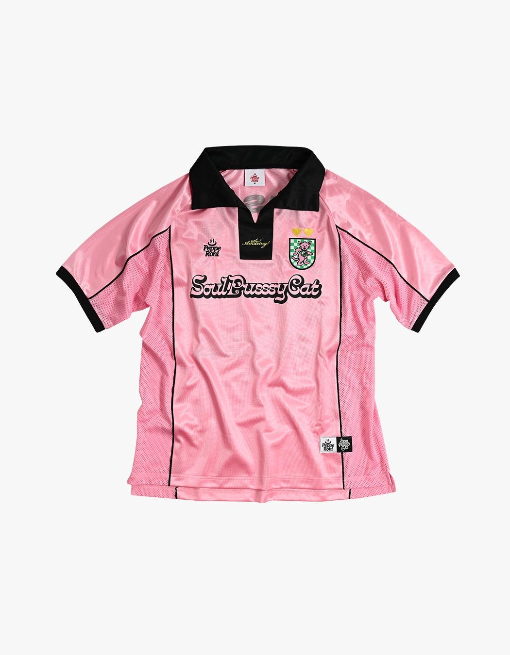 [SOULPUSSSYCATⅹPEPPERONI SEOUL] Fuzzzy Cat™ Jersey - Pink
