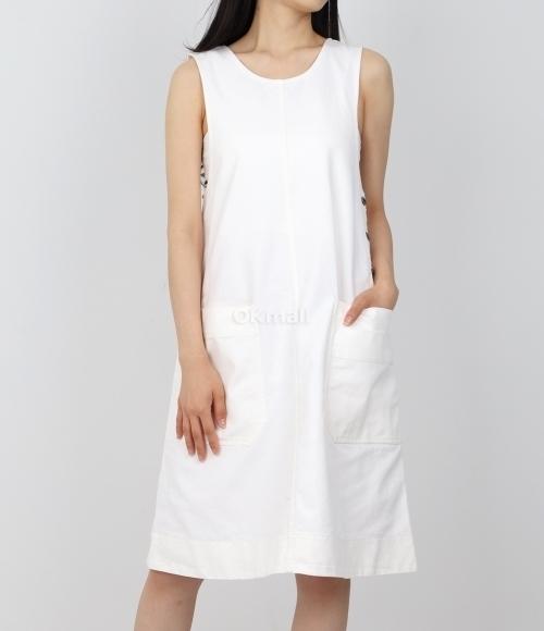 [Margaret Howell]MHL PATCH POCKET DAY DRESS - OFF WHITE (WHDR0507S24LCN OFW)