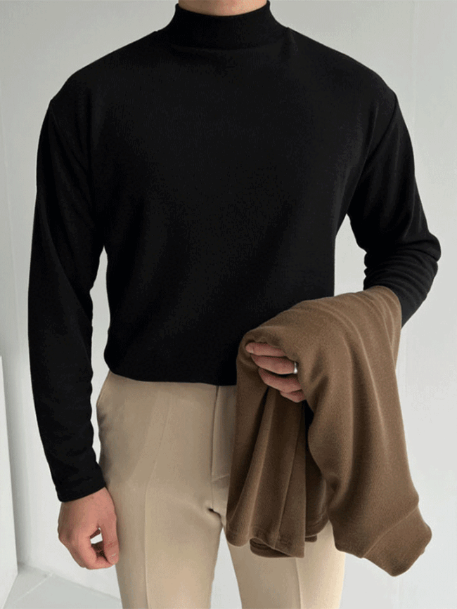 당일 출고 (1+1+1) 자체제작 기획 고퀄리티 반폴라 니트 (7color) (3193)