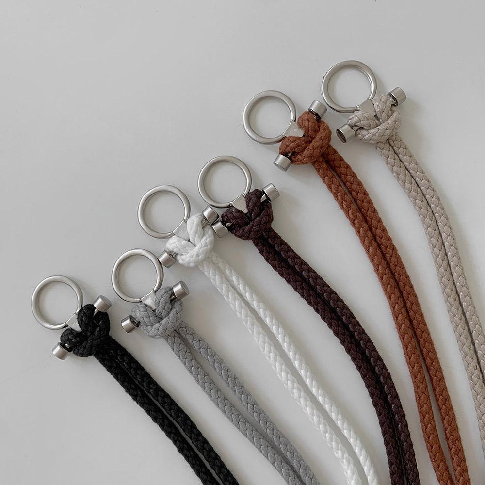 비마이뮤즈 [MD추천] 오메가 루프 트위스트 스트랩 레이어드 써클 벨트