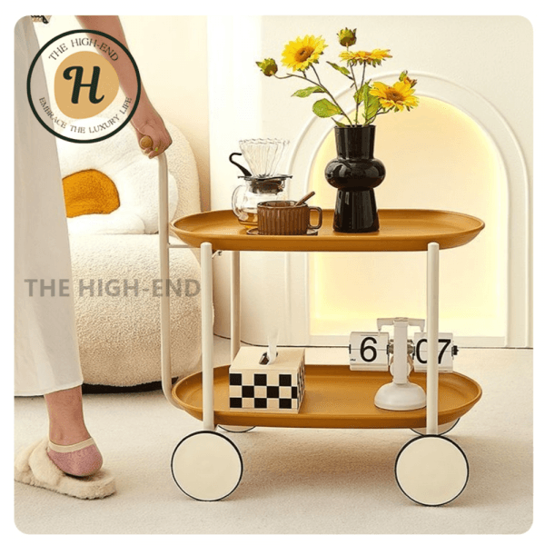 2단트롤리 ABS 모던 이동식카트 HE302