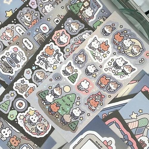 윤구 어느새벽 스티커 4종