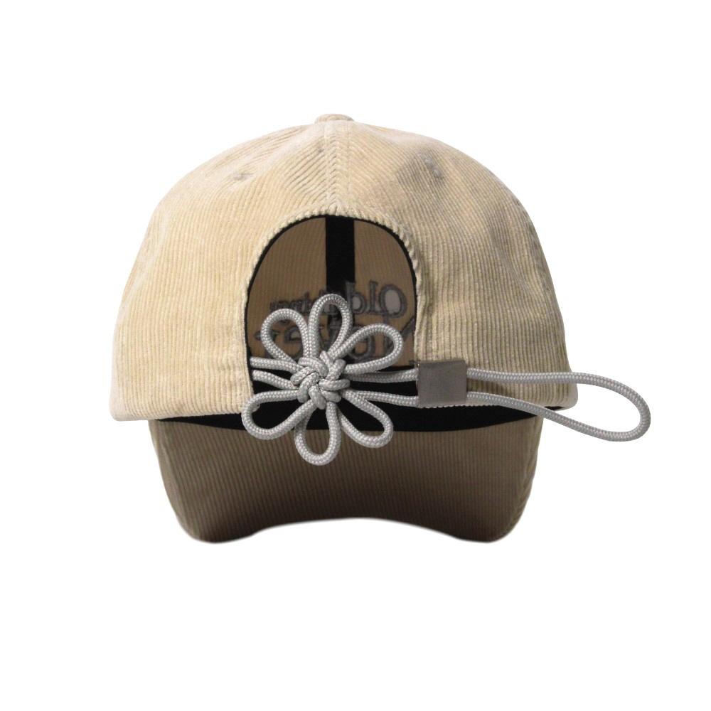 [CORDUROY FLOWER] KNOT CAP - BEIGE