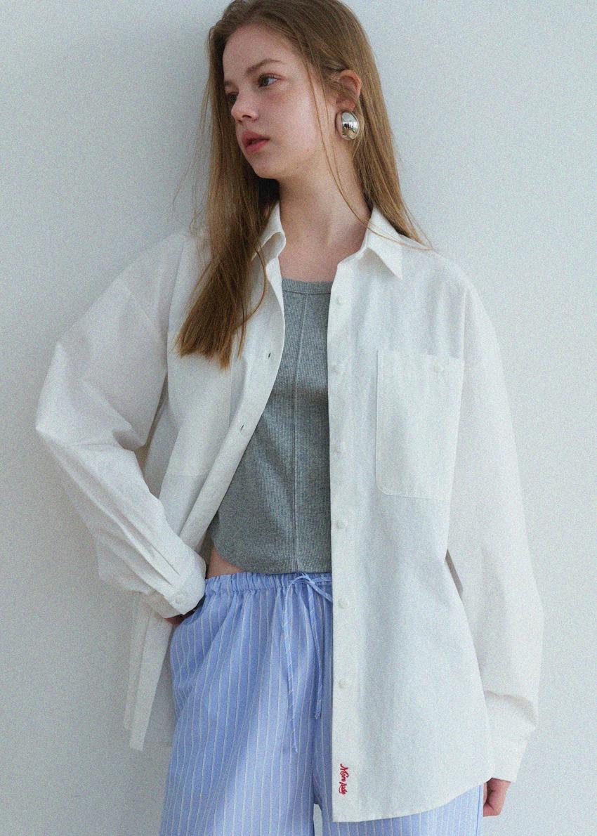 Belle Boxy Shirt White