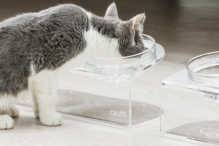 대용량 루미 펫테이블+유리볼 2구 (M사이즈)