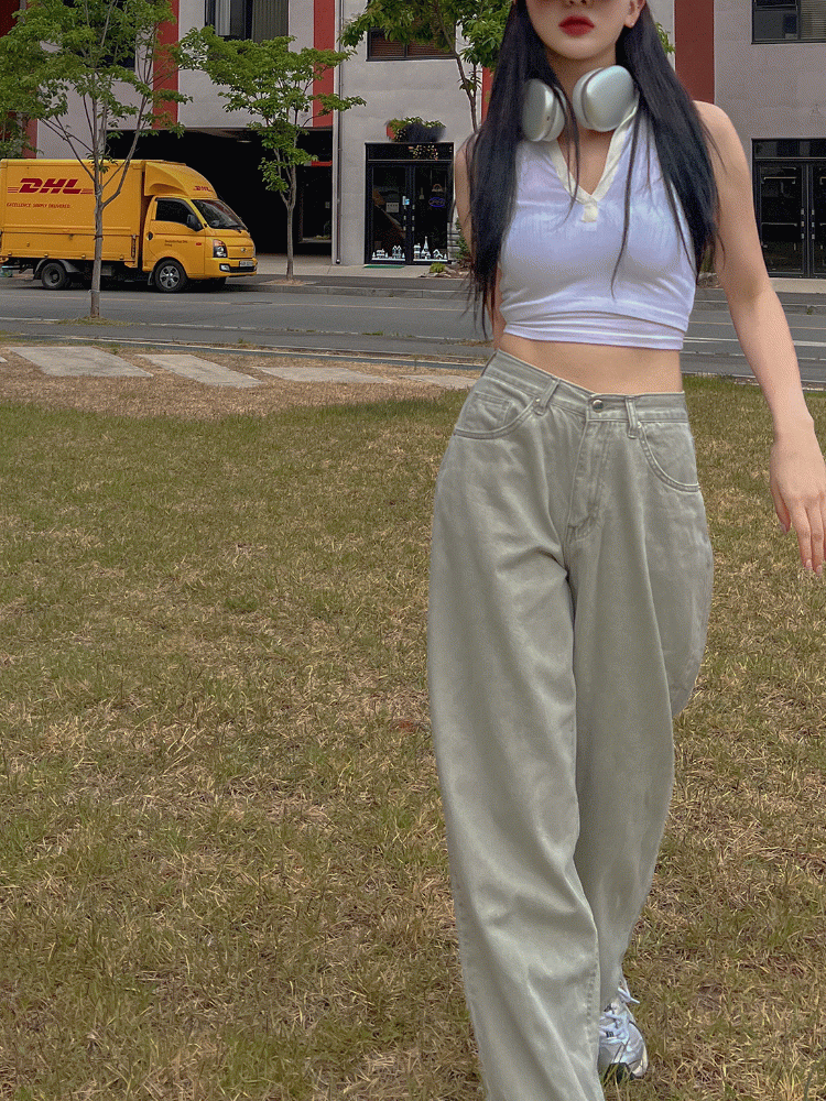 베리 코튼 와이드 팬츠 (5color)