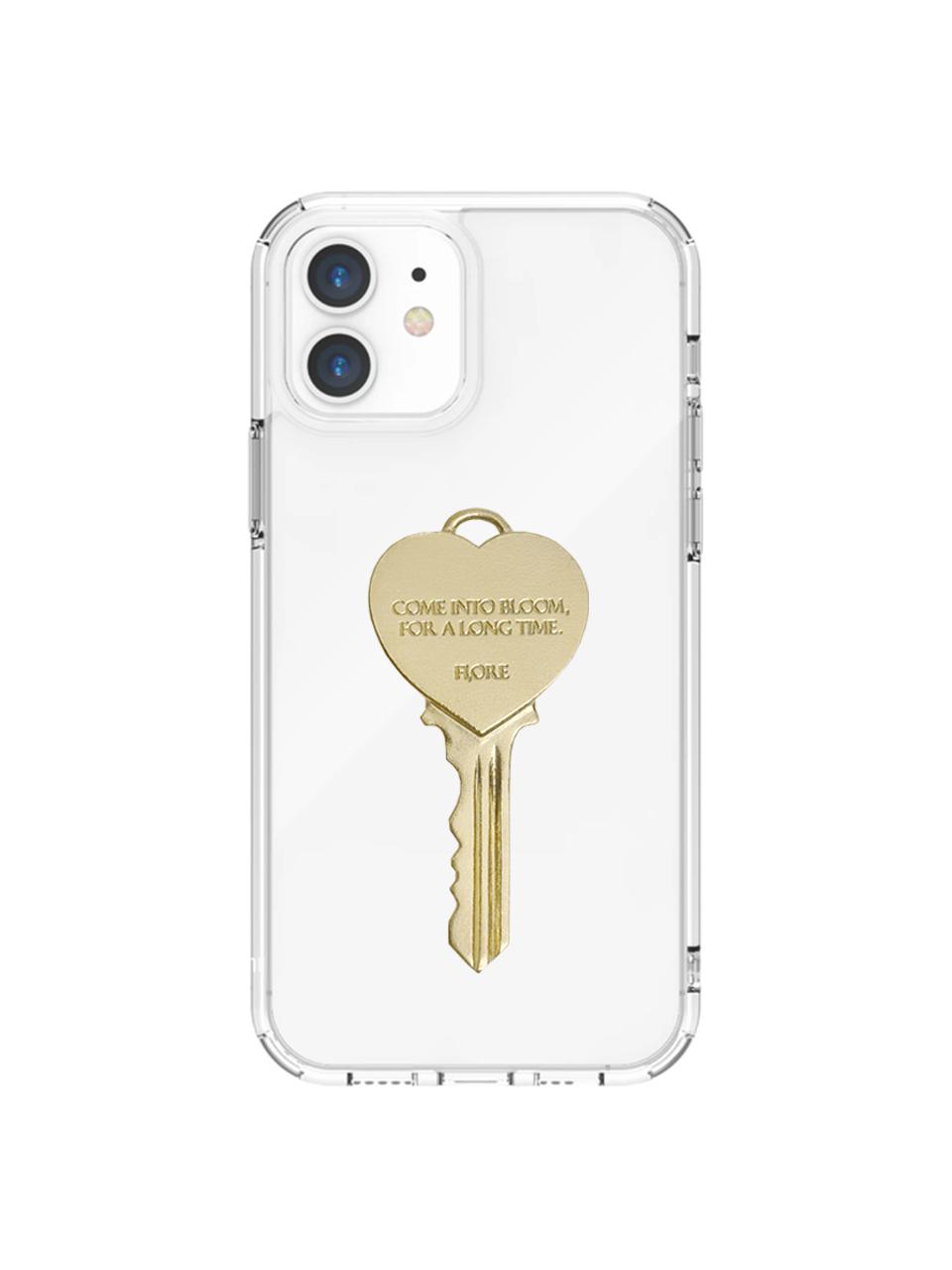 heart key case (jelly_clear)