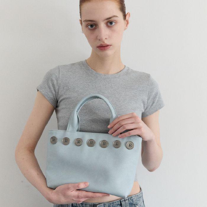 Sunday Tote Bag (button wide)(water)