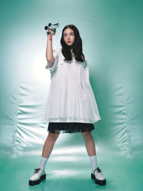 파쿠아(PAKUA)  라운드 셔링 져지 드레스_화이트 - 사이즈 & 후기 | 무신사