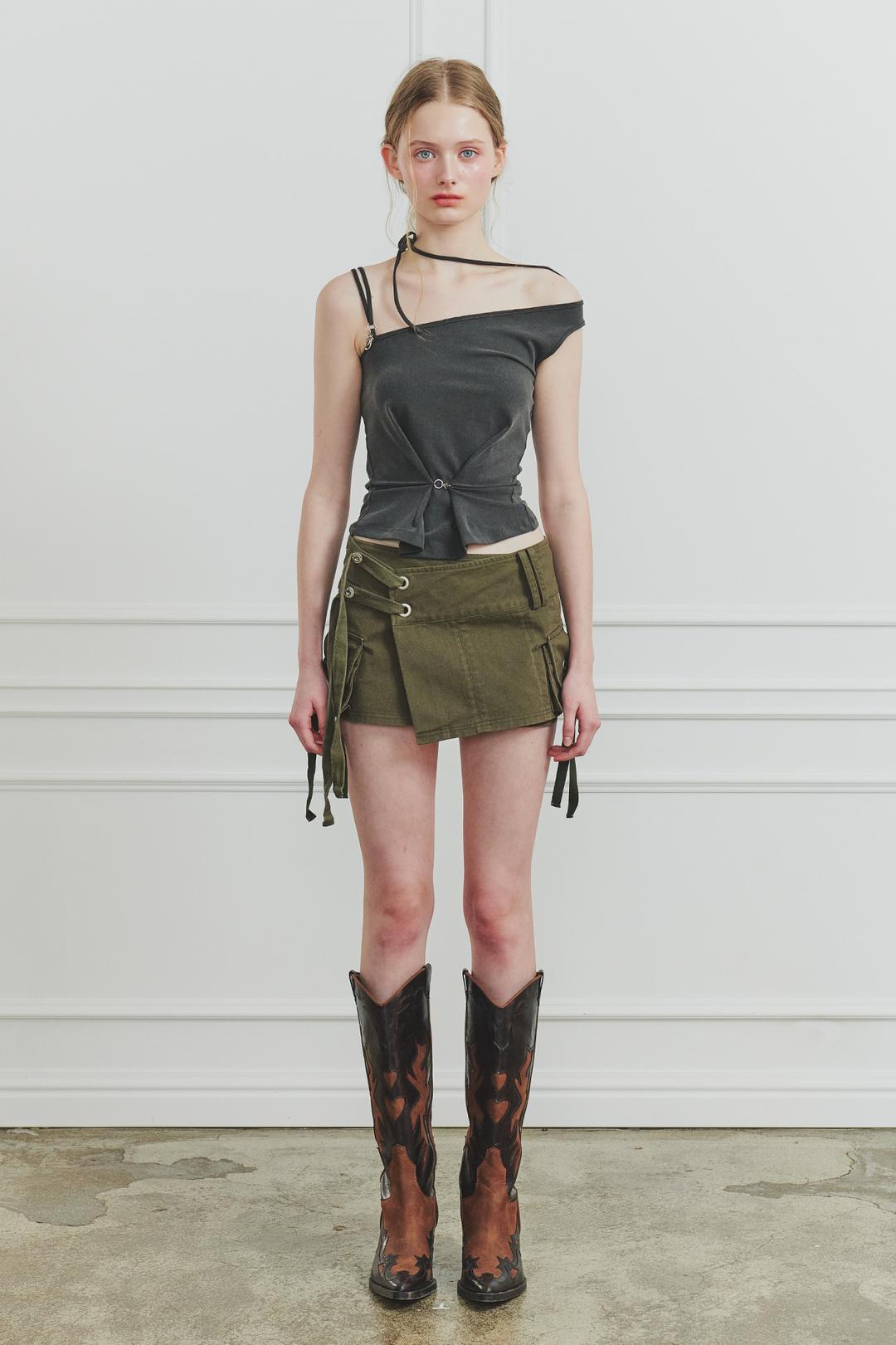 RUBY HOOK TOP charcoal