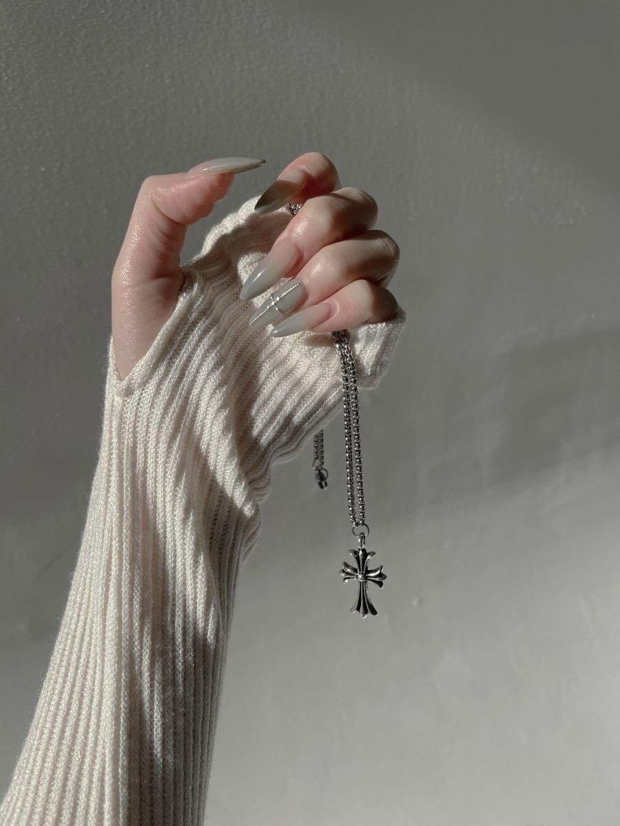 바로배송 metal cross necklace