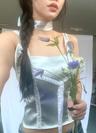 (555 made) fairy lace sleeveless -스카프 세트