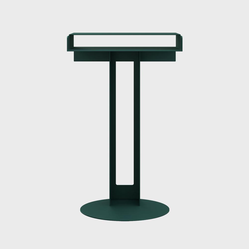 Meta Side Table, Dark Green