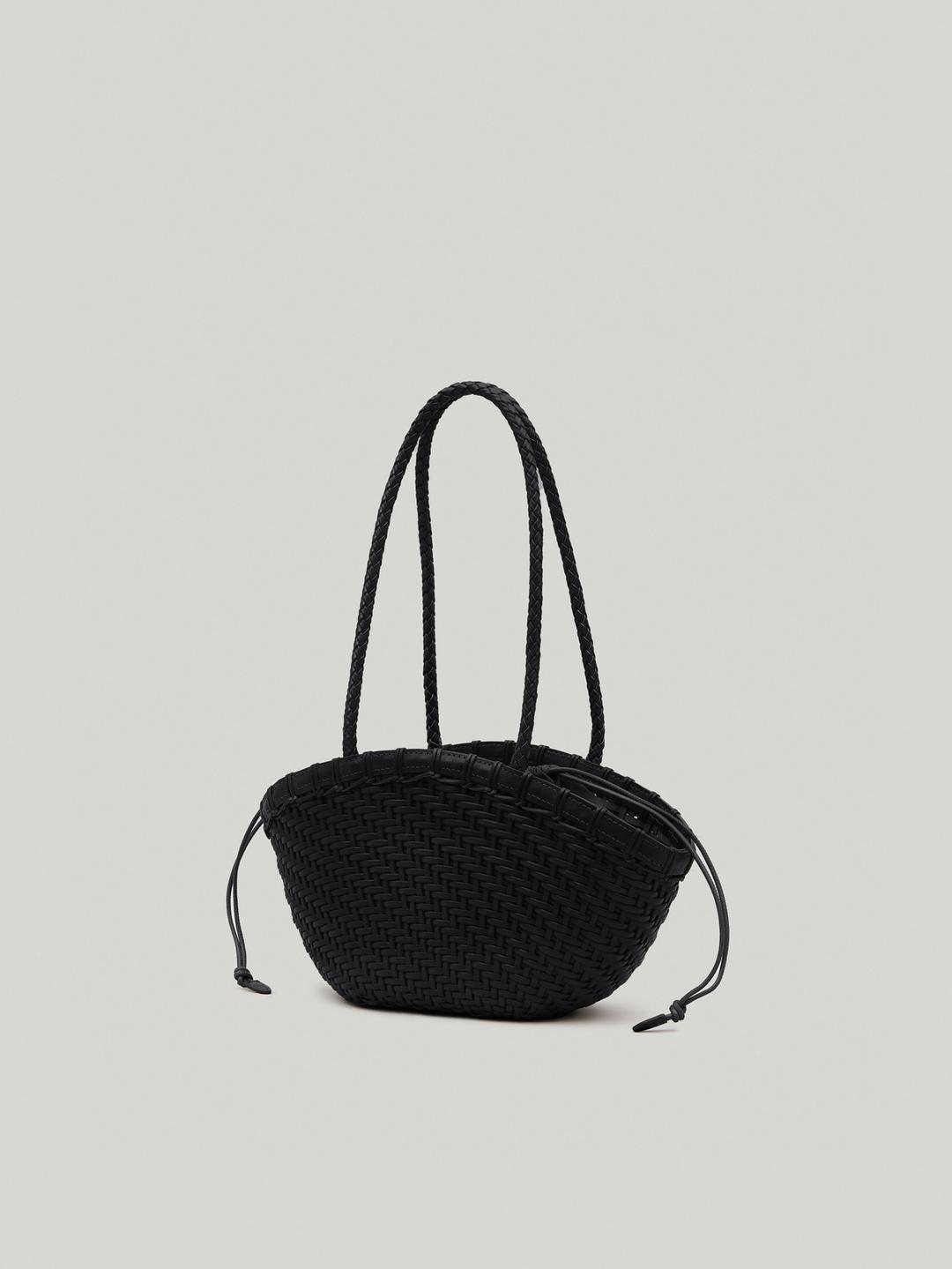 TWIG BASKET SHOULDER BAG (DRIED BLACK)