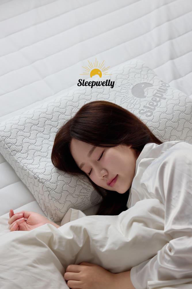 슬립웰리 경추베개 목디스크 거북목 일자목 코골이 옆으로자는 깊은잠 라텍스 배게