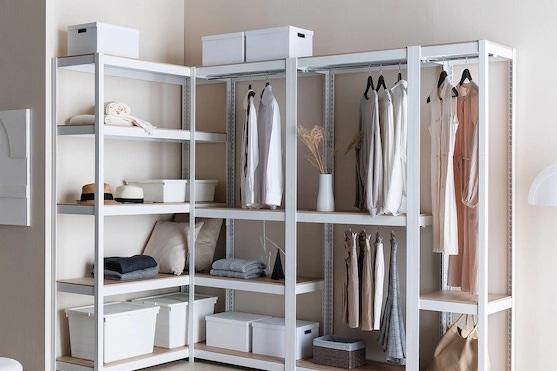 드레스룸 조립식 철제 시스템행거 2colors(당일출고)