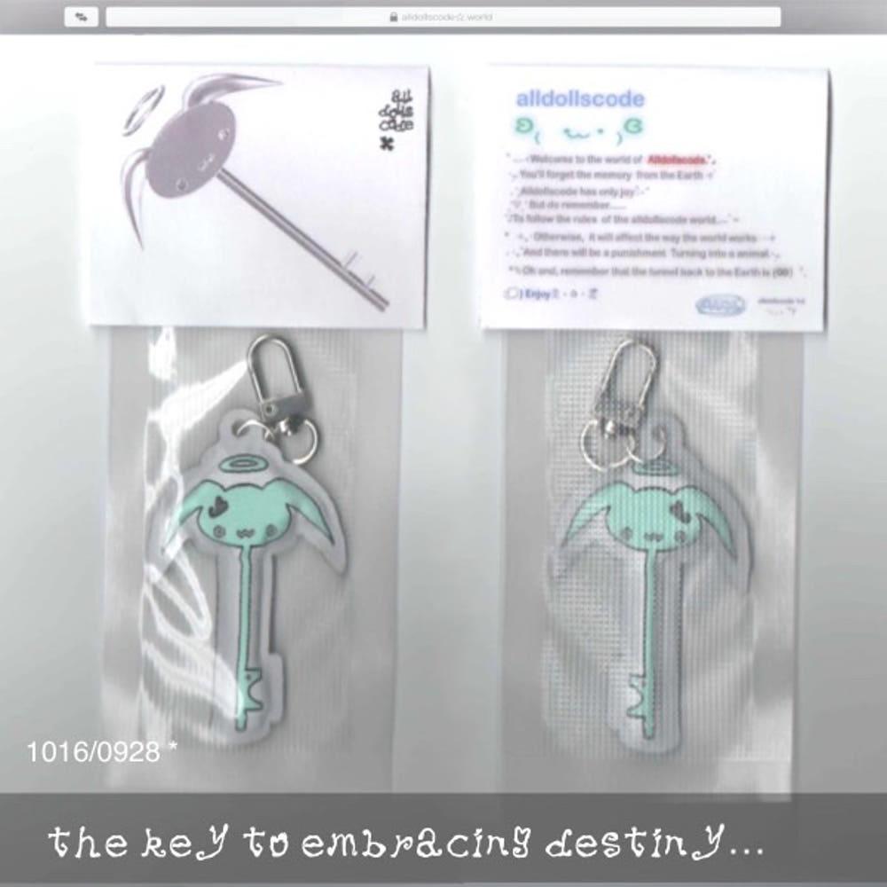 [alldollscode] Cloth-covered key🗝️ keyring